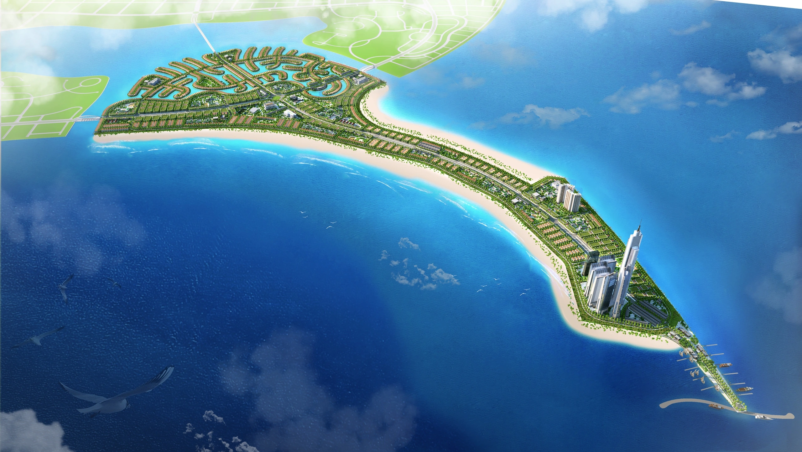 Vingroup định hướng phát triển Vinhomes Green Paradise thành một biểu tượng phồn vinh mới với loạt công trình đẳng cấp, chưa từng có tại Việt Nam