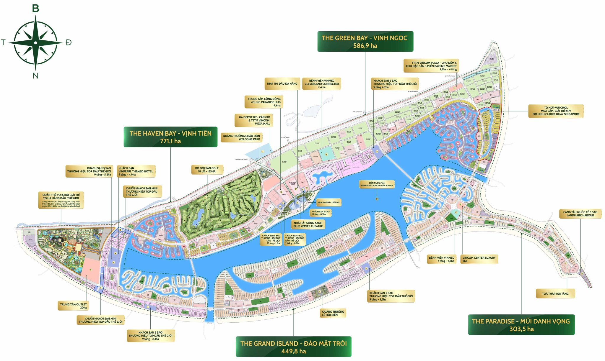 Mặt bằng tổng thể dự án Vinhomes Green Paradise Cần Giờ
